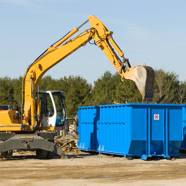 what happens if the residential dumpster is damaged or stolen during rental in Andover